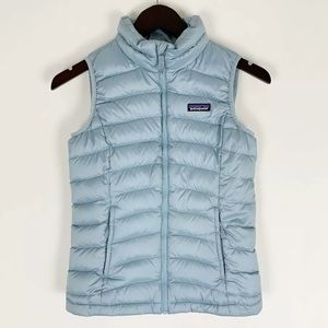 Patagonia Girls Down Sweater Vest in Big Sky Blue Size Medium 10